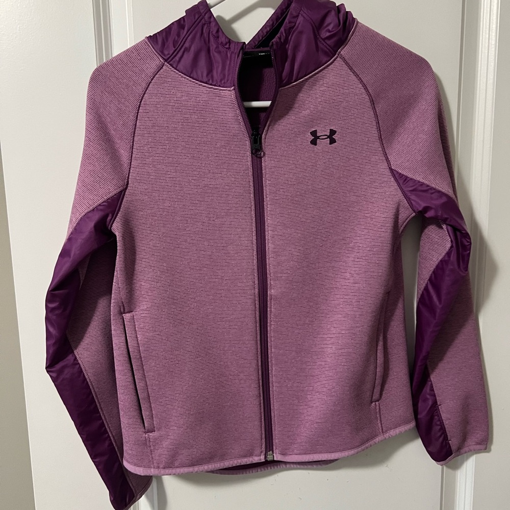 Under Armour Violet Zip-Up Jacket Youth Medium 10/12